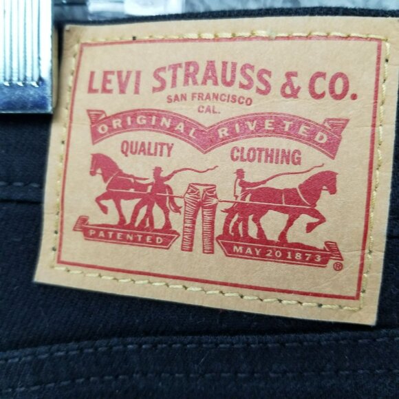 Levis Jeans Womens 22W Wedgie Skinny Black Stretch Button Fly High Rise - Picture 12 of 16